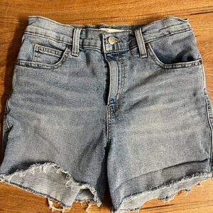 Levi’s heritage high rise women’s distressed shorts frayed edge size 4/27